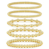 Beaded Blondie Bracelet Set: Gold