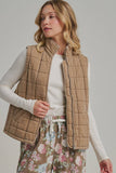 Fireside Quilted Vest: Caramel