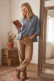 Autumn Horizon Top: Denim