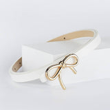 Bow Faux Leather Belt: multi