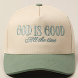 RESTOCKED* God Is Good All The Time Hat: SAGE