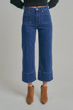 Everly Pocket Denim: Medium Wash
