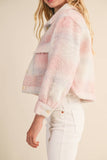 Cotton Candy Frost Jacket: Plaid