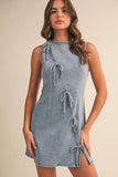 Twill & Thrill Dress: Light Denim
