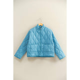 Cloudwave Quilted Jacket: Ocean Blue