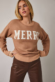 Merry Mistletoe Sweatshirt: Red/Pink