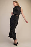 Polished Perfection Midi Skirt: Black