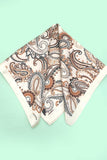 Poise and Paisley Scarf: Ivory