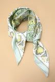 Paisley Print Scarf: Mint