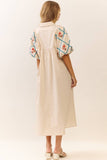 Staycation Midi Dress: Cream