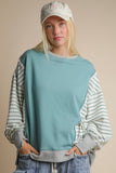 Loom and Lined Pullover: Mint