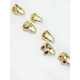 Personalized Initial Alphabet Gold Ring: GOLD