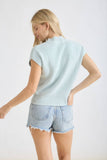 Delicate Darling Knitted Top: Light Mint