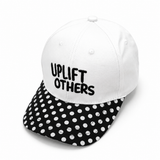 Good Vibes Polka Dot Baseball Cap: Black