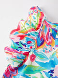 Whimsy Watercolor Dress: Multi