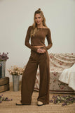 Cozy Cloud Pants: Brown