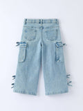 Bow Jean Baby Pants: Denim