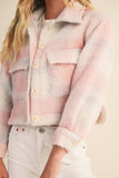 Cotton Candy Frost Jacket: Plaid