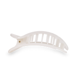 Coconut White Round Hair Clip: Large