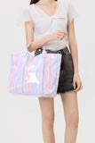 Beach Bougie Tote Bag: Fuchsia Orange