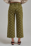 Falling for Dots Pants: Olive/ Cream