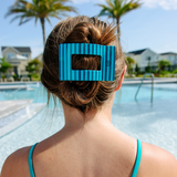Splash Zone Rectangle Hair Clip: Large