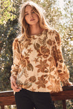 Fireside Florals Blouse: Sand Multi