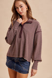 Mocha Muse Collared Top: Dark Mocha