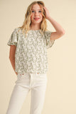 Floral Garden Top : Green Mix