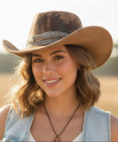 Vintage Coastal Cowgirl Hat: Brown