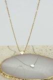 Dainty Heart Necklace: Gold