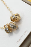 Bitty Barrel Necklace: Gold