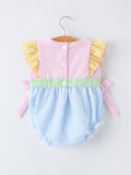 "Jesus Loves Me "Girls Romper: Pastel Mix