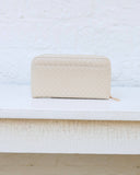 Penelope Wallet: Woven Almond