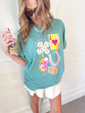 Good Luck Trinkets Tee: Turquoise