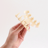 Coconut White Classic Hair Clip: Large