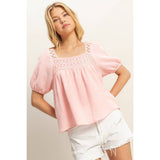 Pink Skies Top: Baby Pink
