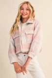 Cotton Candy Frost Jacket: Plaid