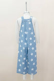 Starry Glow Jumpsuit: Light Denim