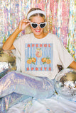 Aperol Spritz Oversized Tee: Ivory