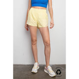Workout With Me Active Shorts: Lemon Cream