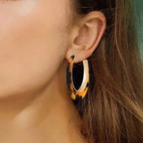 Tortoise Shell Hoops: Brown