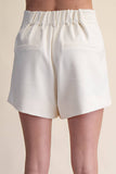 Totally Tailored Shorts: Ivory
