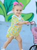 The Cutest Chick Romper: Yellow
