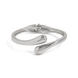 Teardrop Bangle: Silver