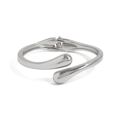 Teardrop Bangle: Silver