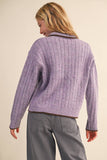 Chill in the Air Sweater: Purple