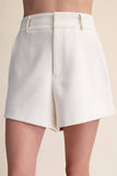 Totally Tailored Shorts: Ivory
