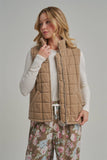 Fireside Quilted Vest: Caramel