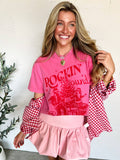 RESTOCKED Rockin’ Rowdy Christmas Tee: Pink